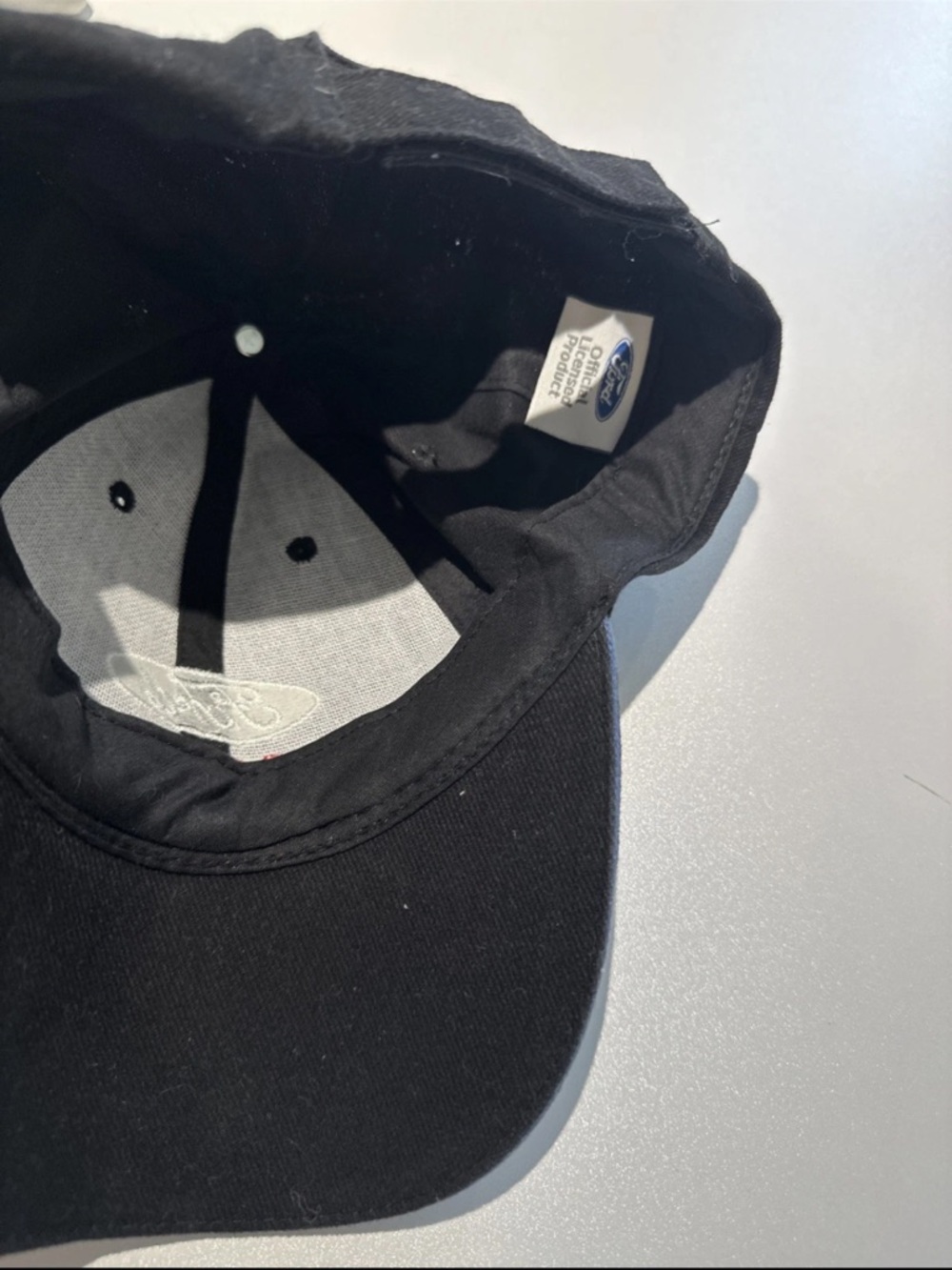 Ford Black Baseball Cap with Red and White Accents - Picture 6 of 8